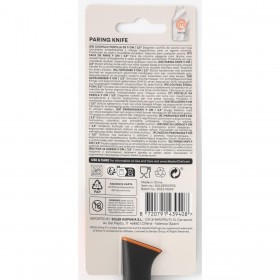 Coltello da Cucina MasterChef Nero Argentato 9 cm (24 Unità)