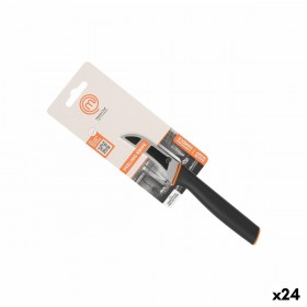 Coltello Spelucchino MasterChef Nero Argentato Acciaio inossidabile 7,5 cm (24 Unità)