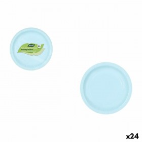 Set di piatti Algon Azzurro 20 cm 10 Pezzi (24 Unità)