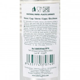 Set di Bicchieri Algon Argentato 200 ml 10 Pezzi (18 Unità)