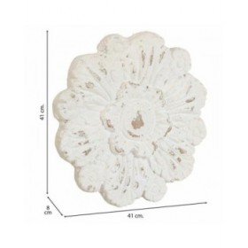 Decorazione da Parete Alexandra House Living Bianco Ossido di magnesio 8 x 41 x 41 cm