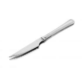 Set di Coltelli per Carne Quttin Antártica Argentato Acciaio inossidabile 21,5 x 1,9 cm 2 Pezzi (12 Unità)