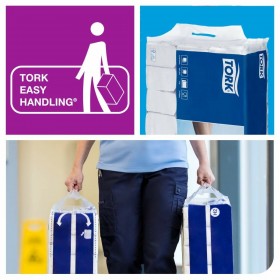 Carta assorbente per le mani Tork Pack Bianco (21 Unità)