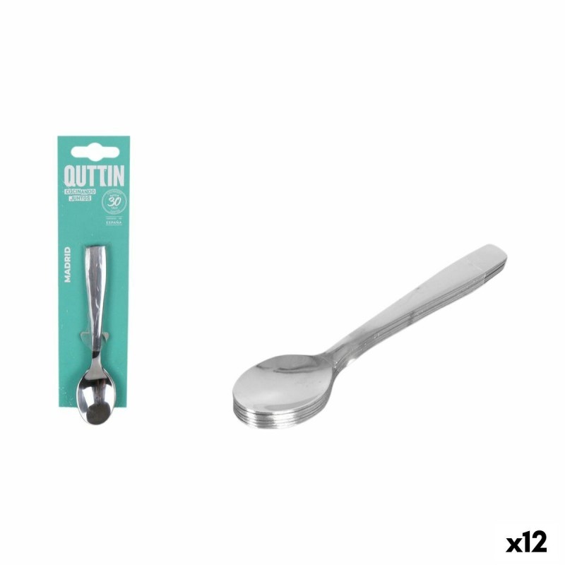 Cucchiaio da Dolce Quttin Madrid 13 x 2,7 x 1 cm 6 Pezzi (12 Unità)