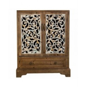 Armadio Alexandra House Living Marrone Legno di abete Legno MDF 38 x 102 x 83 cm