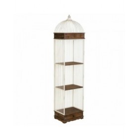 Scaffale Alexandra House Living Bianco Metallo Legno MDF 31 x 172 x 41 cm
