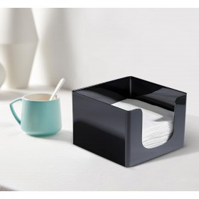 Portatovagliolo My Bar COCKTAIL Nero Plastica 12,8 x 12,8 x 8,8 cm (24 Unità)