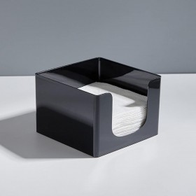 Portatovagliolo My Bar COCKTAIL Nero Plastica 12,8 x 12,8 x 8,8 cm (24 Unità)