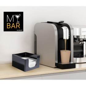 Portatovagliolo My Bar COCKTAIL Nero Plastica 12,8 x 12,8 x 8,8 cm (24 Unità)