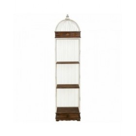 Scaffale Alexandra House Living Bianco Metallo Legno MDF 31 x 172 x 41 cm