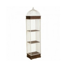 Scaffale Alexandra House Living Bianco Metallo Legno MDF 31 x 172 x 41 cm