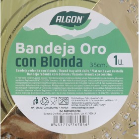 Vassoio per aperitivi Algon Rotondo 35 cm (30 Unità)