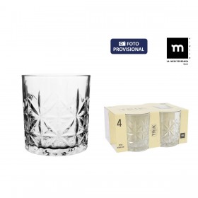 Set di Bicchieri La Mediterránea Trik 4 Pezzi (12 Unità)