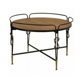 Tavolino da Caffè Alexandra House Living Marrone Metallo Legno di abete Legno MDF 78 x 53 x 78 cm