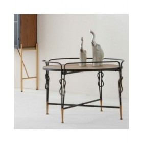 Tavolino da Caffè Alexandra House Living Marrone Metallo Legno di abete Legno MDF 78 x 53 x 78 cm