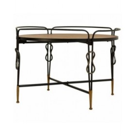 Tavolino da Caffè Alexandra House Living Marrone Metallo Legno di abete Legno MDF 78 x 53 x 78 cm