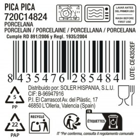 Ciotola per Aperitivi La Mediterránea Pica-pica 13,8 x 7 x 3,3 cm (24 Unità)
