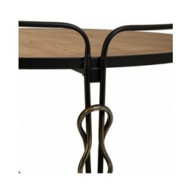 Tavolino da Caffè Alexandra House Living Marrone Metallo Legno di abete Legno MDF 78 x 53 x 78 cm