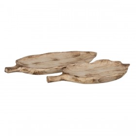 Vassoio Naturale Legno 44 x 24 x 5 cm