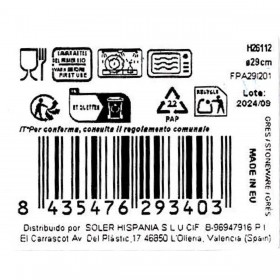 Piatto per Pasta La Mediterránea Grecia Ø 29 cm (6 Unità)