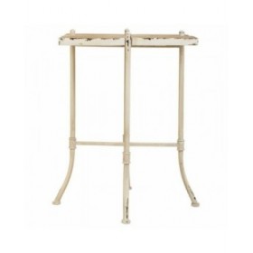 Tavolino da Caffè Alexandra House Living Bianco Metallo Legno di abete Legno MDF 48 x 66 x 48 cm