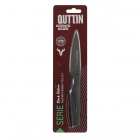 Coltello Spelucchino Quttin Black Acciaio inossidabile 9 cm (12 Unità)