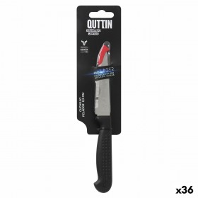 Coltello Spelucchino Quttin Laser Nero Argentato Acciaio inossidabile 8,5 cm (36 Unità)
