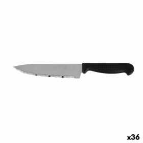 Coltello da Cucina Quttin Laser Nero Argentato 28 x 6 x 1,3 cm (36 Unità)