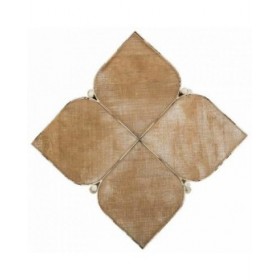 Tavolino da Caffè Alexandra House Living Bianco Metallo Legno di abete Legno MDF 48 x 66 x 48 cm