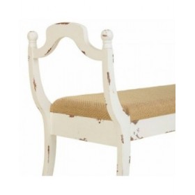 Panca Alexandra House Living Bianco Spugna Legno di abete Legno MDF 45 x 78 x 139 cm