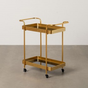 Carrello da Portata Dorato 63 x 38 x 75 cm