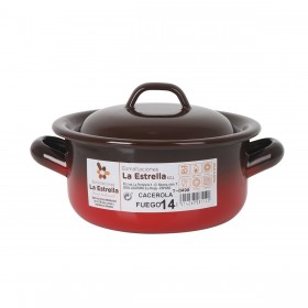 Casseruola La Estrella Fuego 1L Ø 14 x 7 cm (6 Unità)