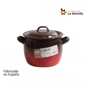 Pentola con Coperchio La Estrella Fuego ø 12 x 11 cm (4 Unità)
