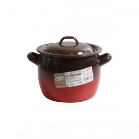 Pentola con Coperchio La Estrella Fuego ø 12 x 11 cm (4 Unità)