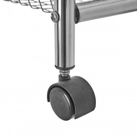Carrello per Verdure Argentato Ferro 28 x 26 x 78 cm