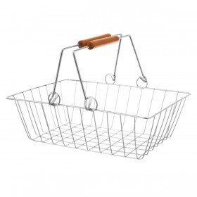 Carrello per Verdure Argentato Ferro 28 x 26 x 78 cm