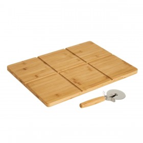 Tagliapizza Naturale Bambù 40 x 30 x 1,5 cm