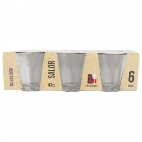 Set di Bicchierini da Chicchetto Inde Salor 43 ml 6 Pezzi (12 Unità)
