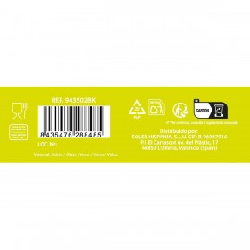 Set di Bicchieri Inde Limo 260 ml 6 Pezzi (8 Unità)