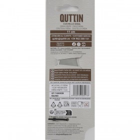 Coltello da Cucina Quttin DEBA Takamura Marrone Argentato 11 cm (12 Unità)