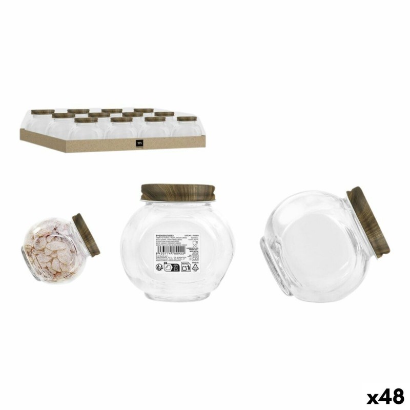 Barattolo di Vetro La Mediterránea WOOD 280 ml (48 Unità)