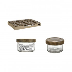 Barattolo di Vetro La Mediterránea WOOD 100 ml (72 Unità)