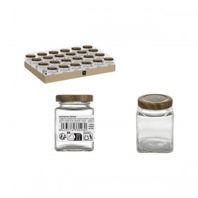 Barattolo di Vetro La Mediterránea WOOD 120 ml (96 Unità)