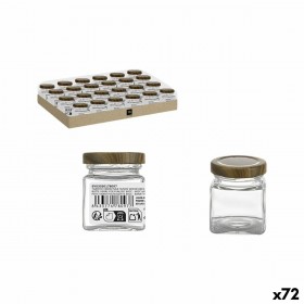 Barattolo di Vetro La Mediterránea WOOD 60 ml (72 Unità)