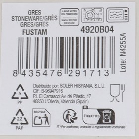 Piatto per Dolce Inde Fustam Ø 15,5 cm (24 Unità)