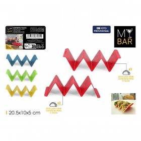 Supporto per tacos My Bar Plastica 20,5 x 10 x 5 cm (48 Unità)