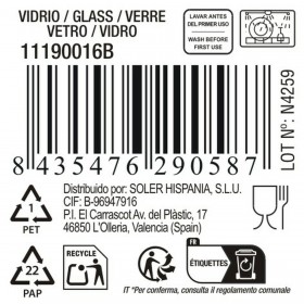 Bicchiere di acqua Inde Trikua 310 ml (48 Unità)