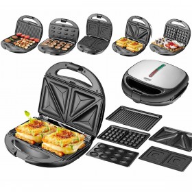 Piastra Grill Elettrica Adler CR 3042 Nero 1200 W