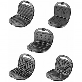 Piastra Grill Elettrica Adler CR 3042 Nero 1200 W