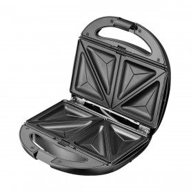 Piastra Grill Elettrica Adler CR 3057 Nero Argentato 1200 W